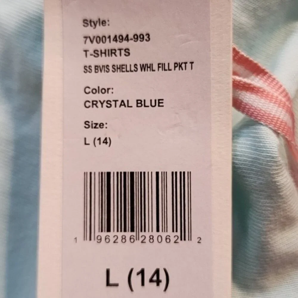 Vineyard Vines Girl t shirt Seashells size 14 / L